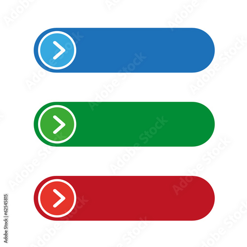 Empty button set vector