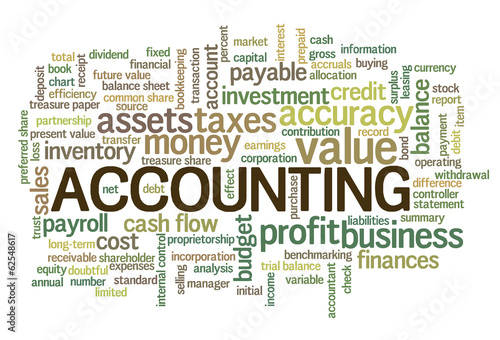 Accounting Word Cloud Word Bubble tags