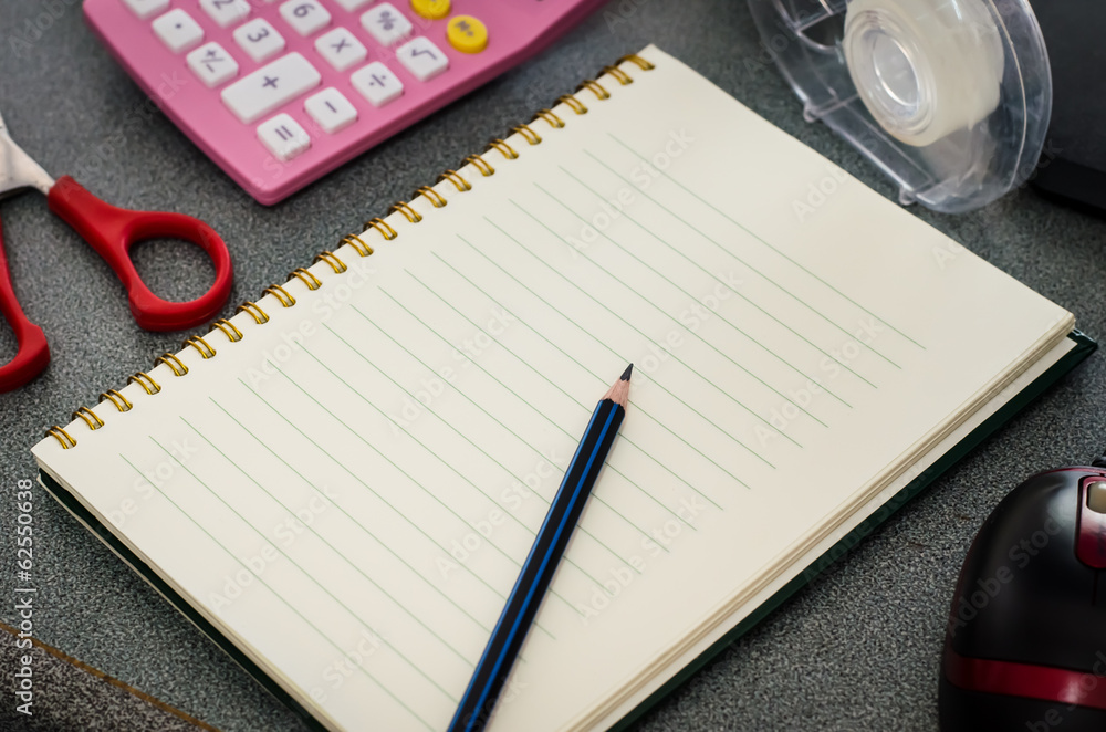 Notebook on table,Still life Notebook on table,Still life