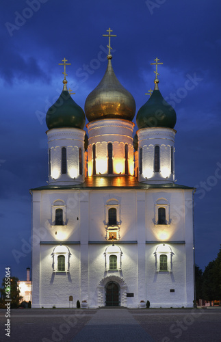 Assumption cathedral and bell tower in Kolomna Kremlin. Russia