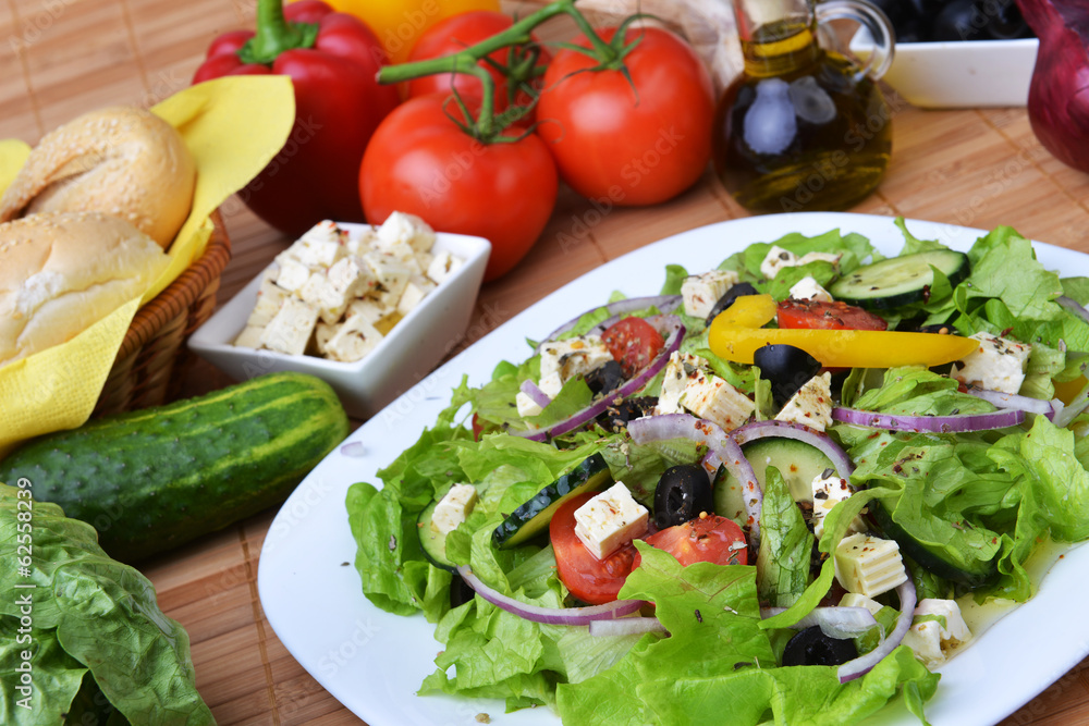 salad with fresh vegetables salad with fresh vegetables