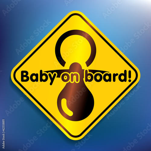 Baby on board sticker