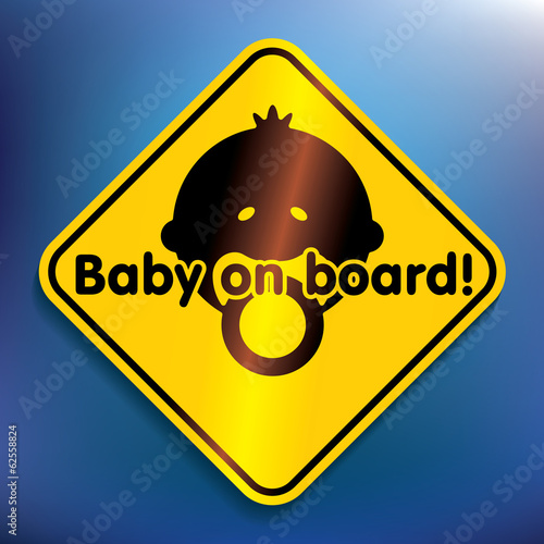 Baby on board sticker