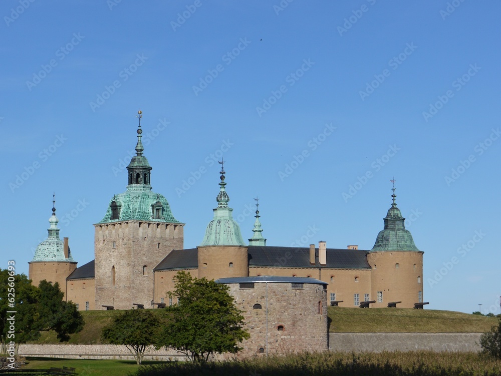 The historic castle of Kalmar in Sweden The historic castle of Kalmar in Sweden