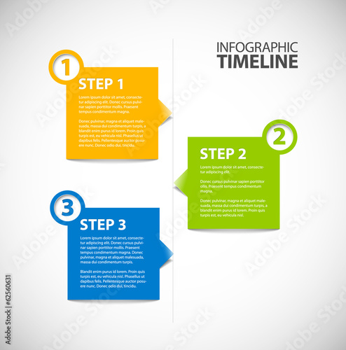 Infographic timeline report template