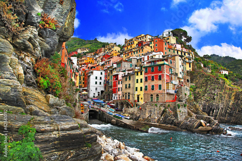 colors of Italy - Riomaggiore, pictorial fishing village,Liguria photo