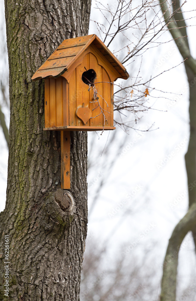 Beautiful wooden birdhouse