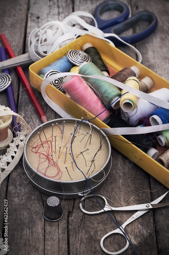 old sewing tools and accessories