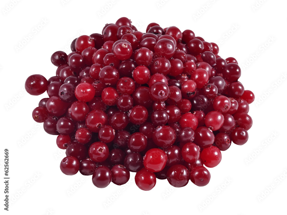 Heap of fresh red cranberries Heap of fresh red cranberries
