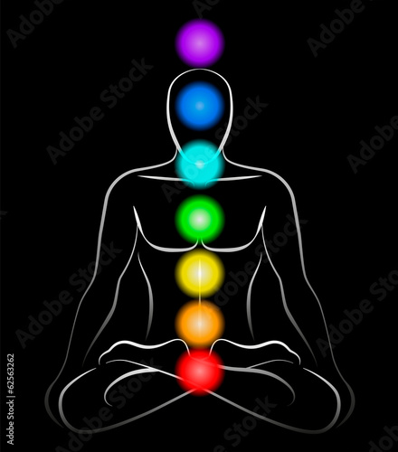 Chakras Man Black