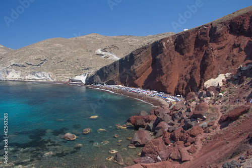 red beach santorini greece