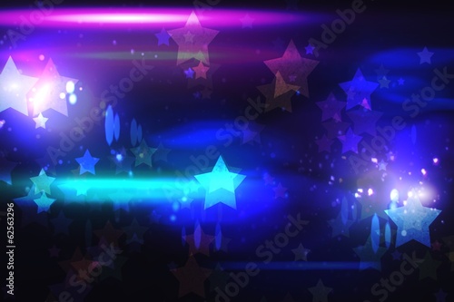 Cool nightlife design with stars