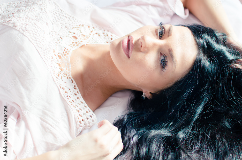 young magic beautiful charming woman in white shirt young magic beautiful charming woman in white shirt