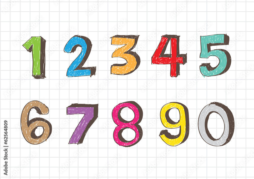 sketch numbers and mathematics symbols sketch numbers and mathematics symbols