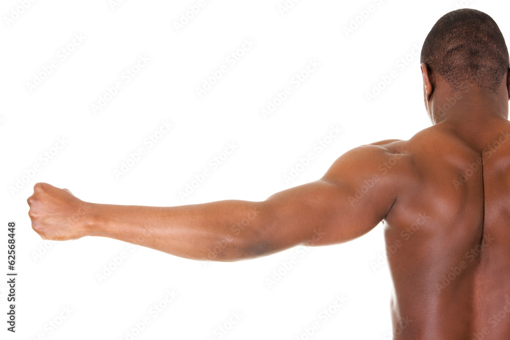 Muscular black man Muscular black man