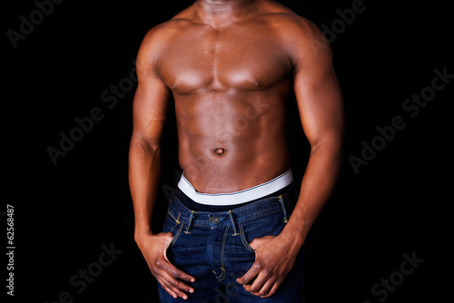 Muscular black man