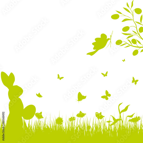 osterhase,osterei hase,blumenwiese,frühling,gras,blumen,grün,öko