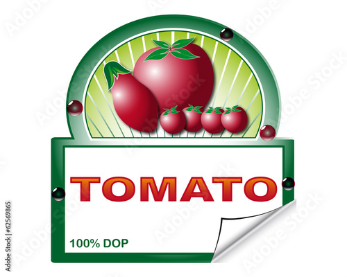 Tomatoes set label for market place