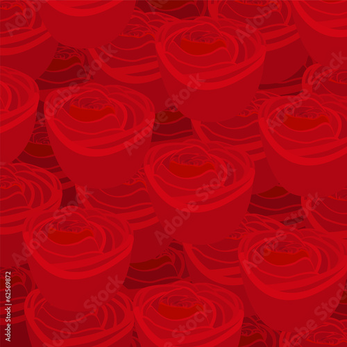 wallpaper pattern with of red roses on white background