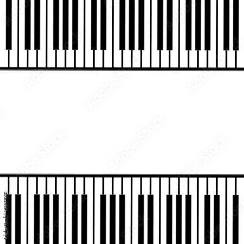 piano keys on a white background .musical design.vector
