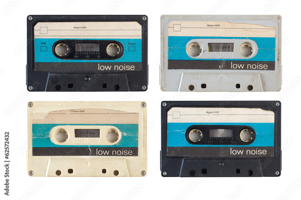 Fototapeta premium alte Musikkassetten aus der DDR