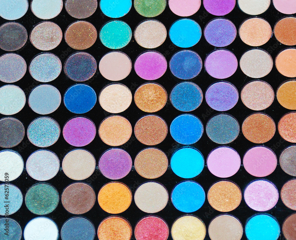 Multicolored eye shadows set Multicolored eye shadows set