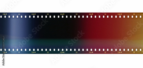 film roll background and texture isolated on white