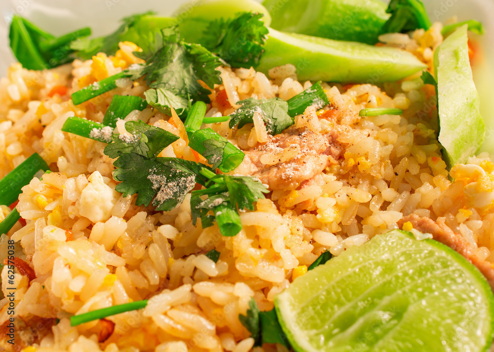 Close-up of delicious fried rice./Fried rice Close-up of delicious fried rice./Fried rice