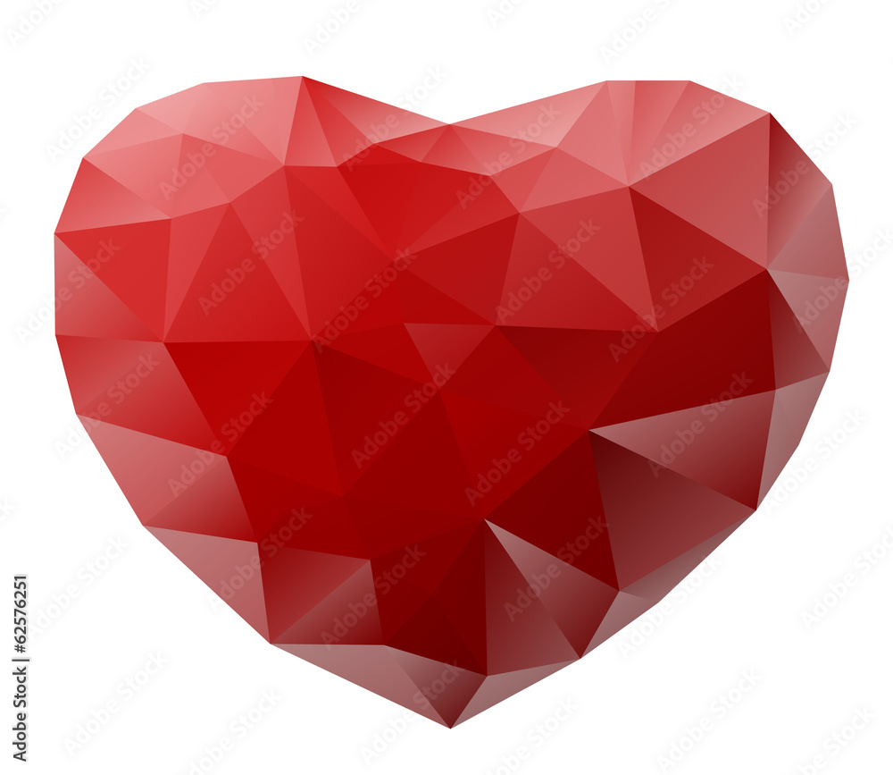 Illustration of a heart isolated on white Illustration of a heart isolated on white