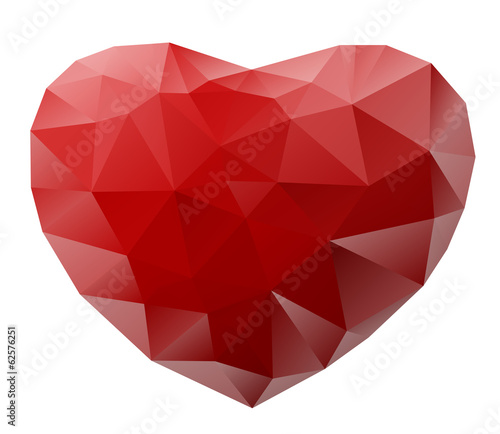Illustration of a heart isolated on white