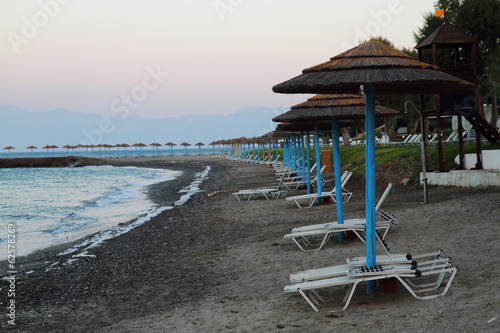 sunset scene from the greece photo