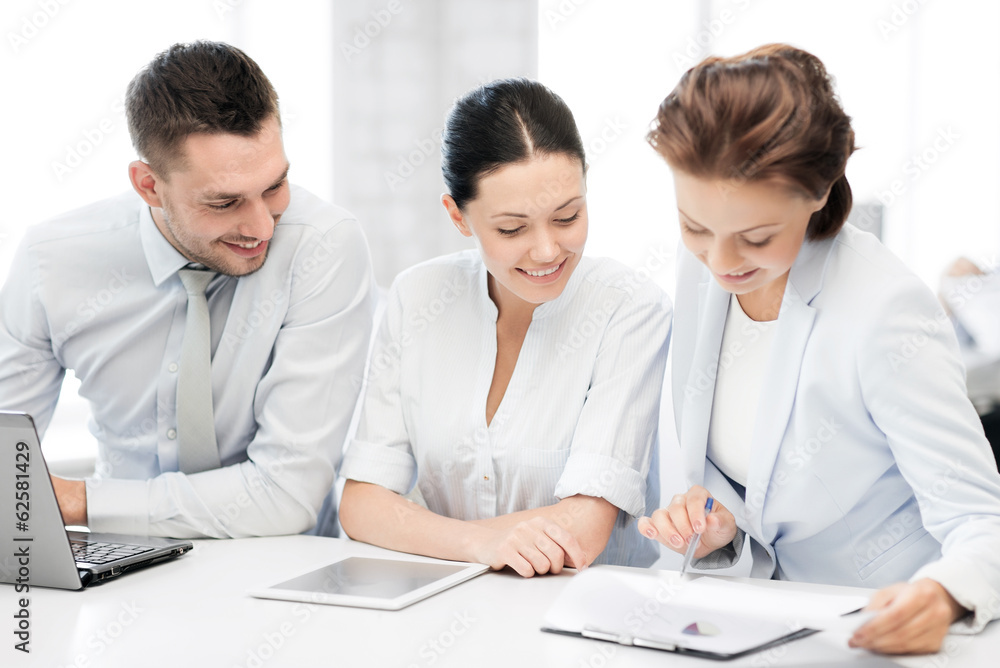 business team working in office business team working in office