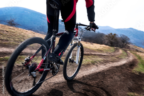 Obraz na plátně cyclist in motion