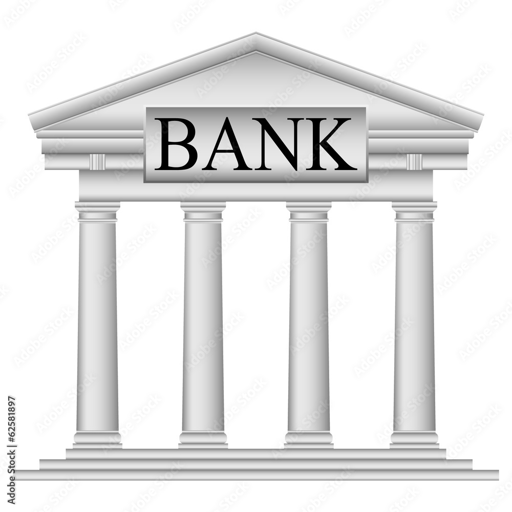 Obraz premium Bank icon