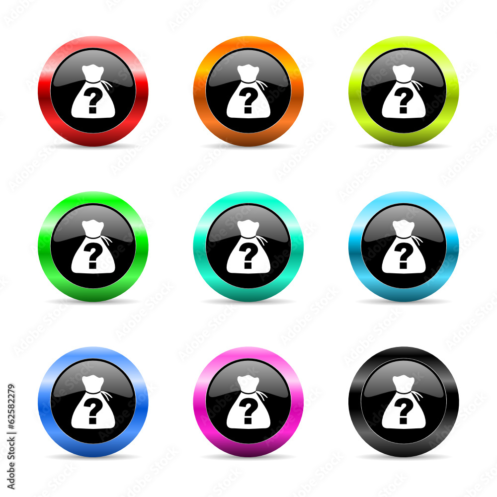 riddle icon vector set riddle icon vector set