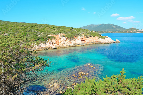 rocks and blue water