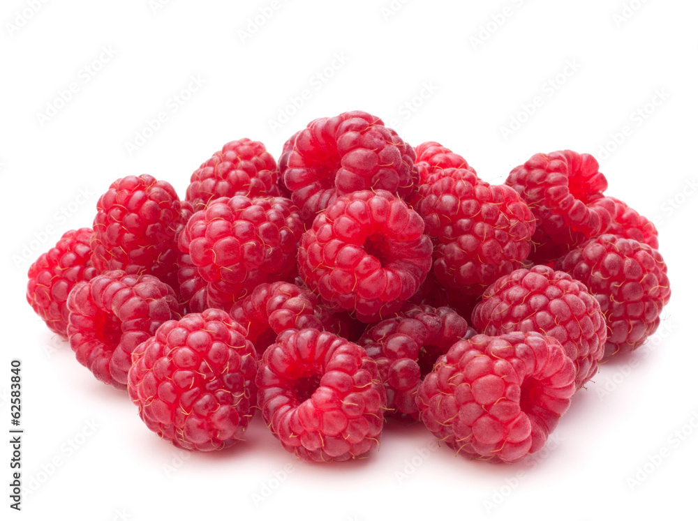 Sweet raspberry isolated on white background cutout Sweet raspberry isolated on white background cutout