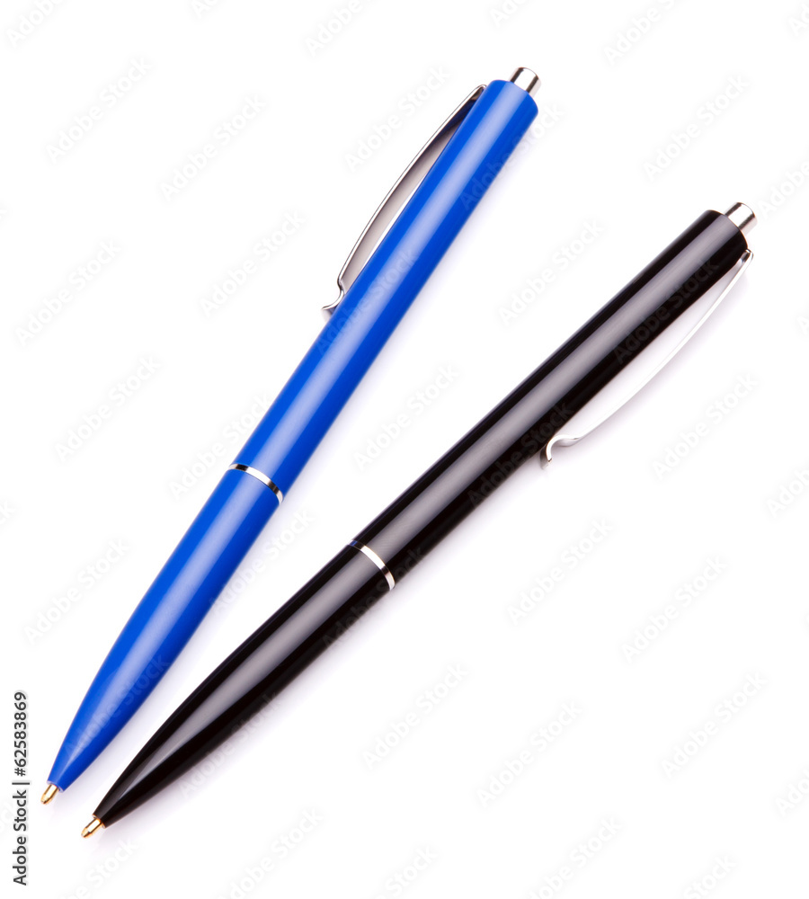 Ballpoint pen isolated on white background cutout Ballpoint pen isolated on white background cutout