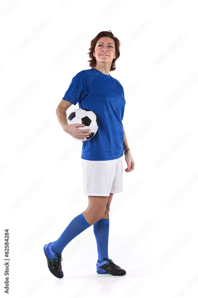 Soccer player woman Soccer player woman