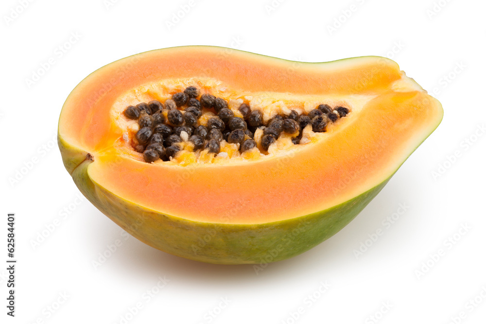 papaya isolated papaya isolated