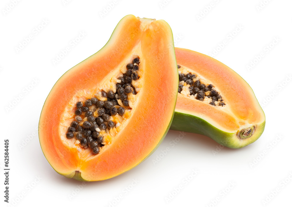 papaya isolated papaya isolated