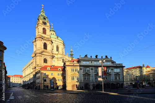 Fototapeta Naklejka Na Ścianę i Meble -  Prague St. Nicholas' Cathedral, Czech Republic
