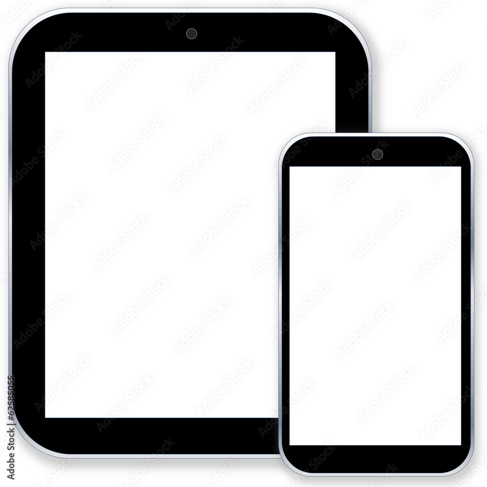 Tablet pc computer and smartphone Tablet pc computer and smartphone