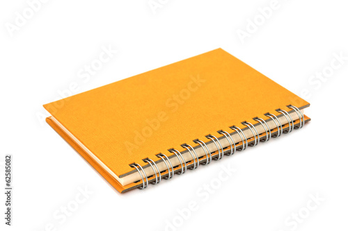 notebook on white background