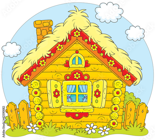 Rustic log house