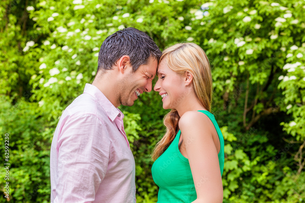 happy spring couple happy spring couple