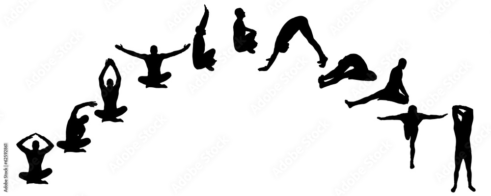 Vector silhouette of a man. Vector silhouette of a man.