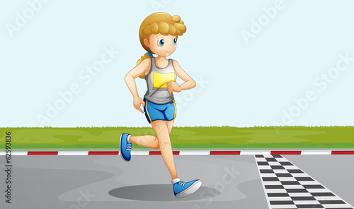 A female racer