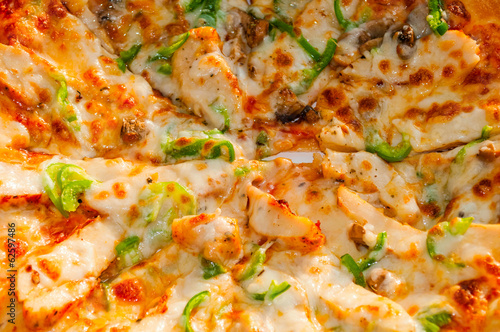 Closeup picture of pizza