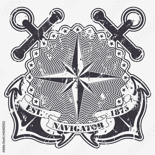 Stamp with a nautical theme